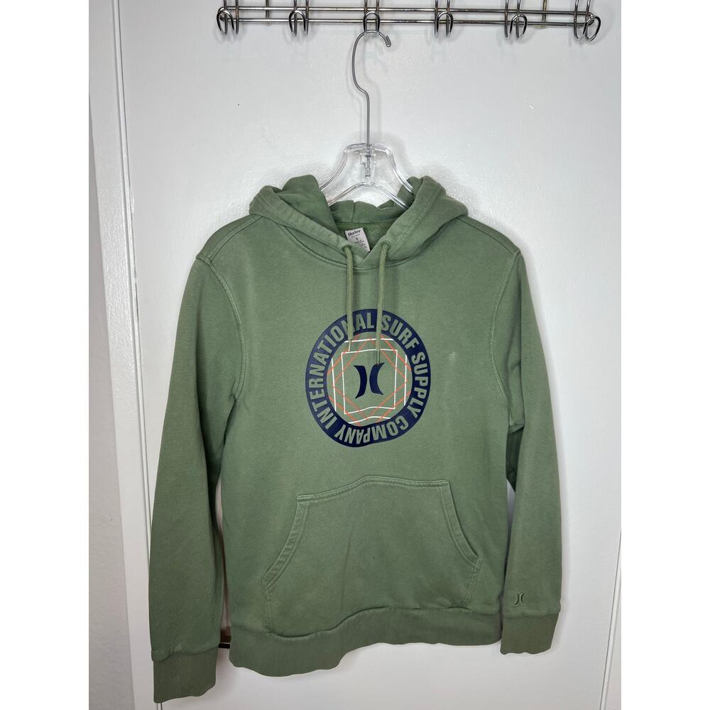 Hurley International Surf Supply Company Pullover Hoodie Sweatshirt ~ Size S